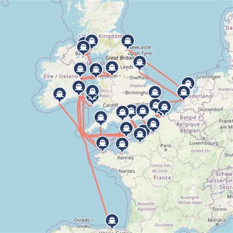 uk ferry routes map 2022.